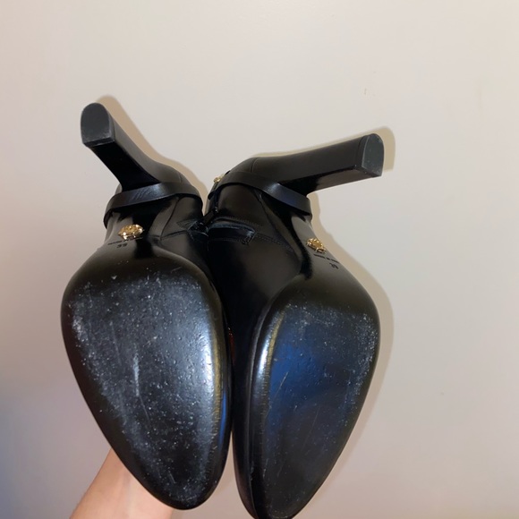 VERSACE KNEE HIGH HEEL BOOTS - Picture 6 of 11